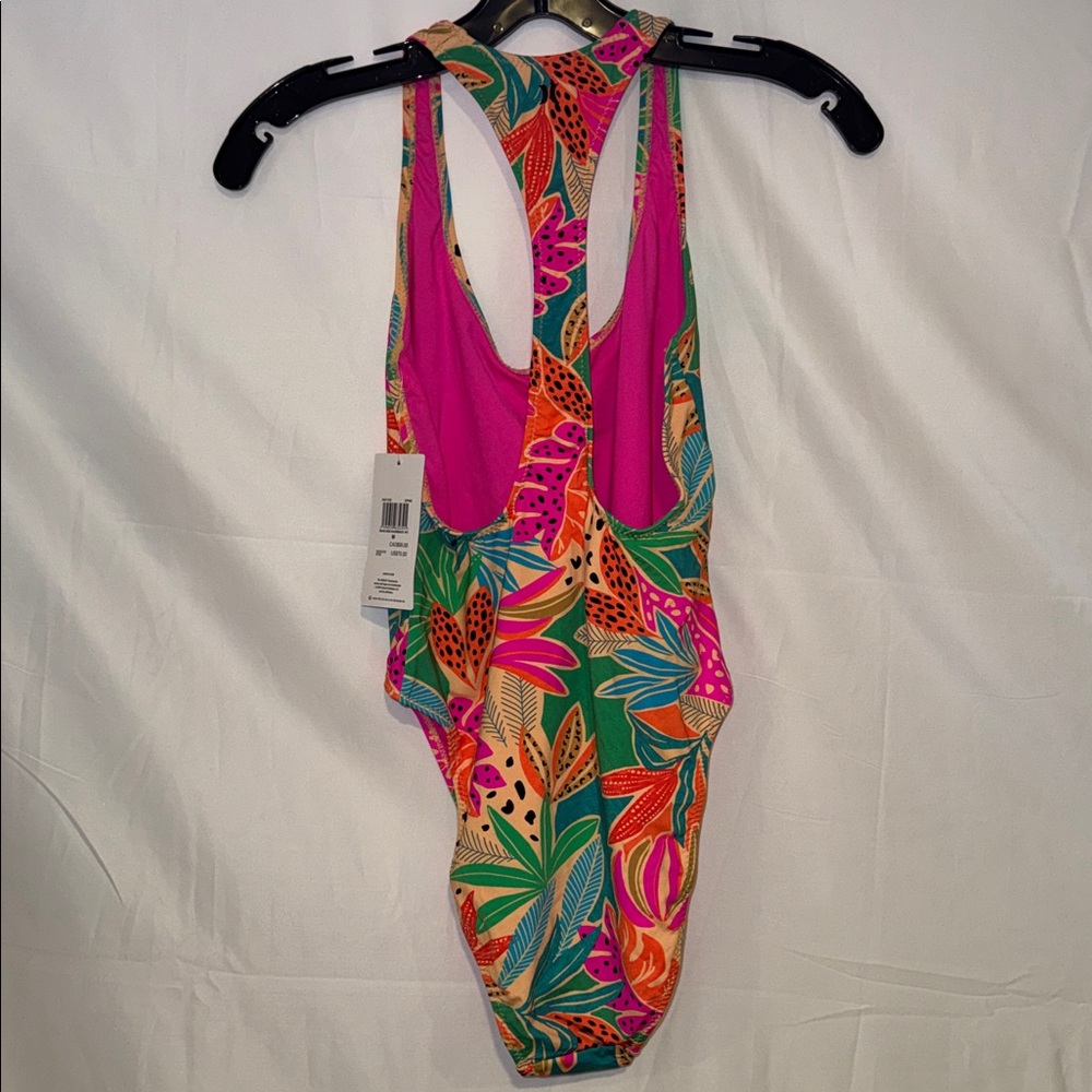 Hurley Bahia Cheeky Racerback One-Piece Swimsuit - Picture 5 of 9